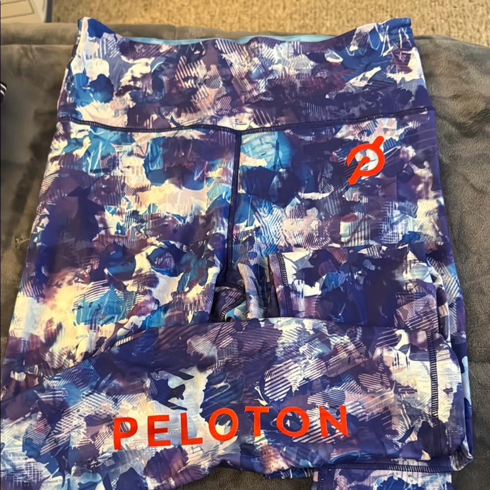 Peloton Blue and Purple Leggings